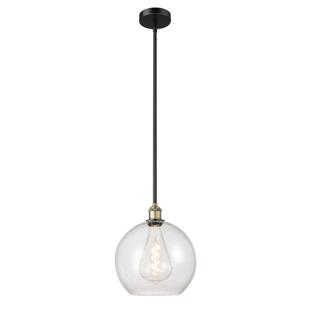 Innovations Edison 616-1S-BAB-G124-12 Pendant Light - Black Antique Brass