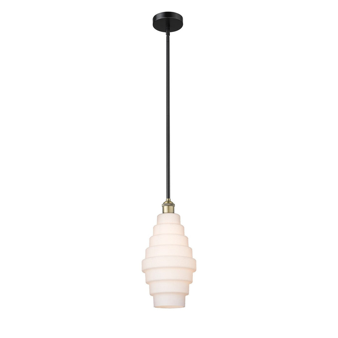 Innovations Edison 616-1S-BAB-G671-8 Pendant Light - Black Antique Brass
