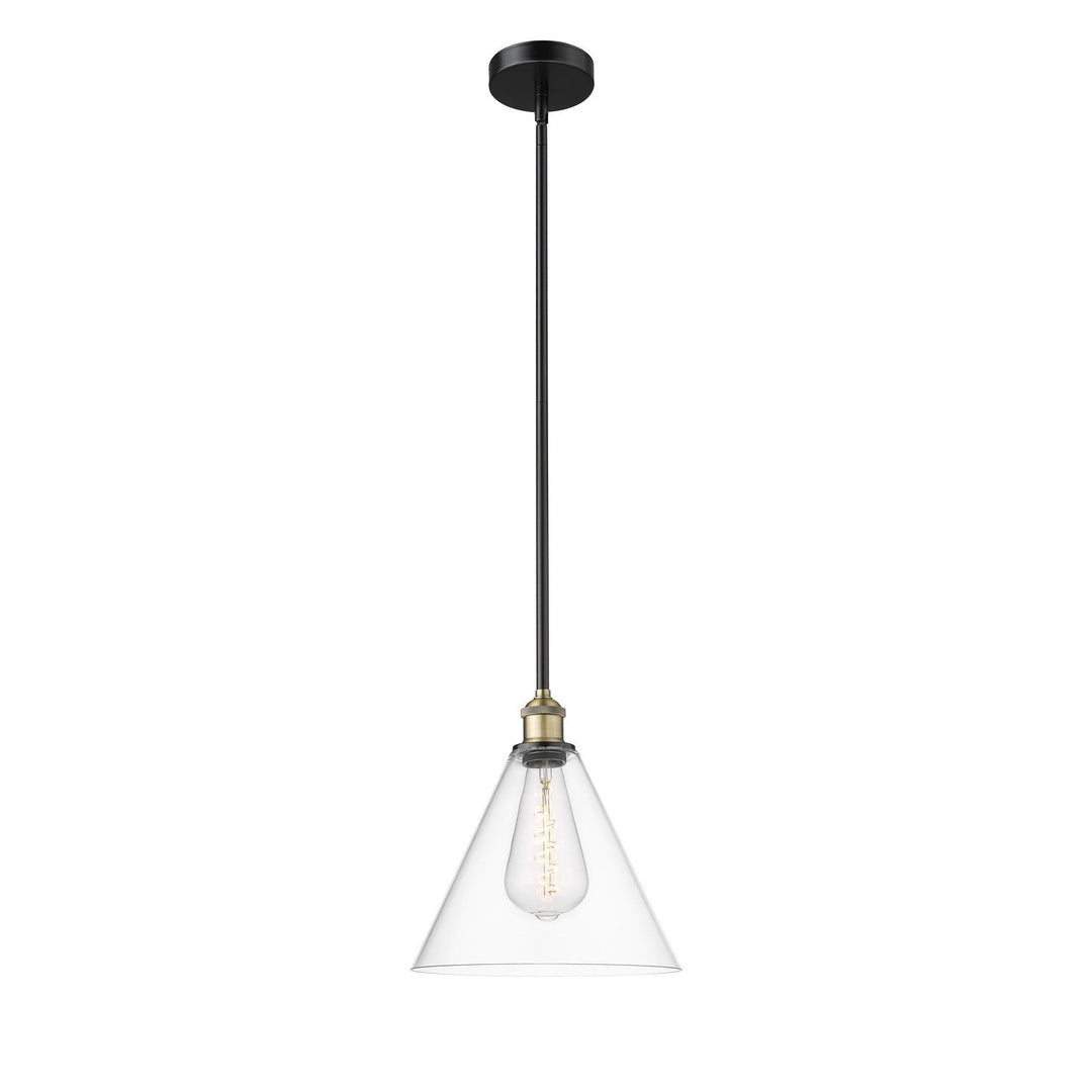 Innovations Edison 616-1S-BAB-GBC-122 Pendant Light - Black Antique Brass