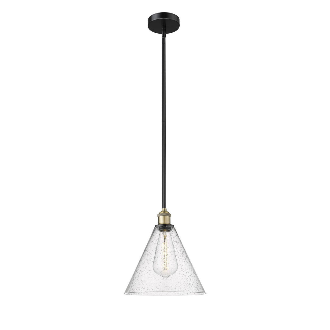 Innovations Edison 616-1S-BAB-GBC-124 Pendant Light - Black Antique Brass