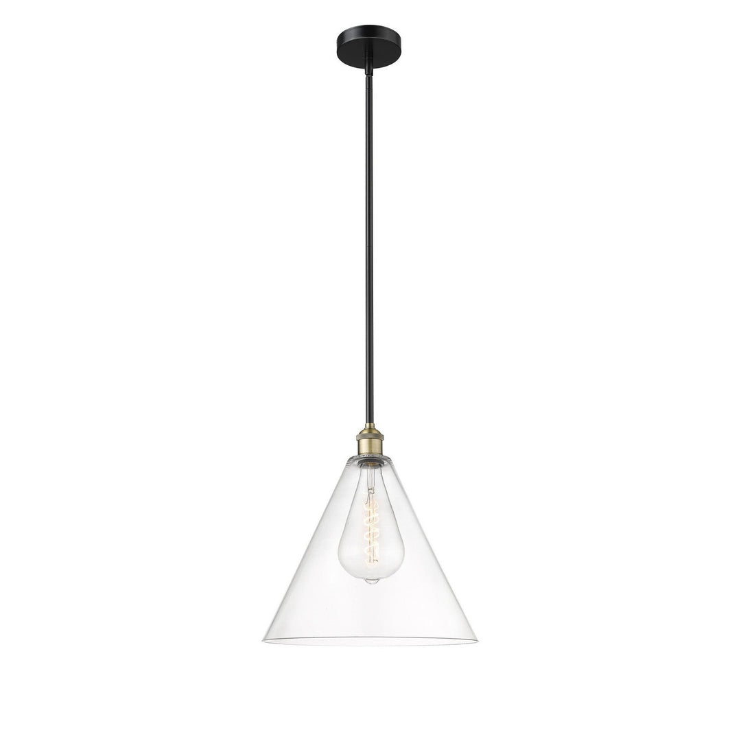 Innovations Edison 616-1S-BAB-GBC-162 Pendant Light - Black Antique Brass