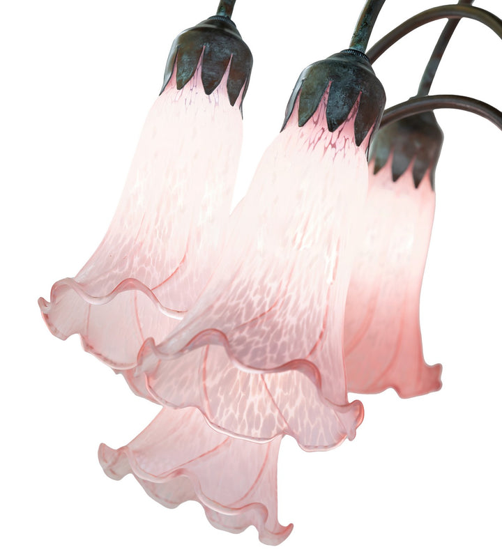 Meyda Tiffany Lighting 18255 Pink 12 Light Floor Lamp Lamp Bronze / Dark