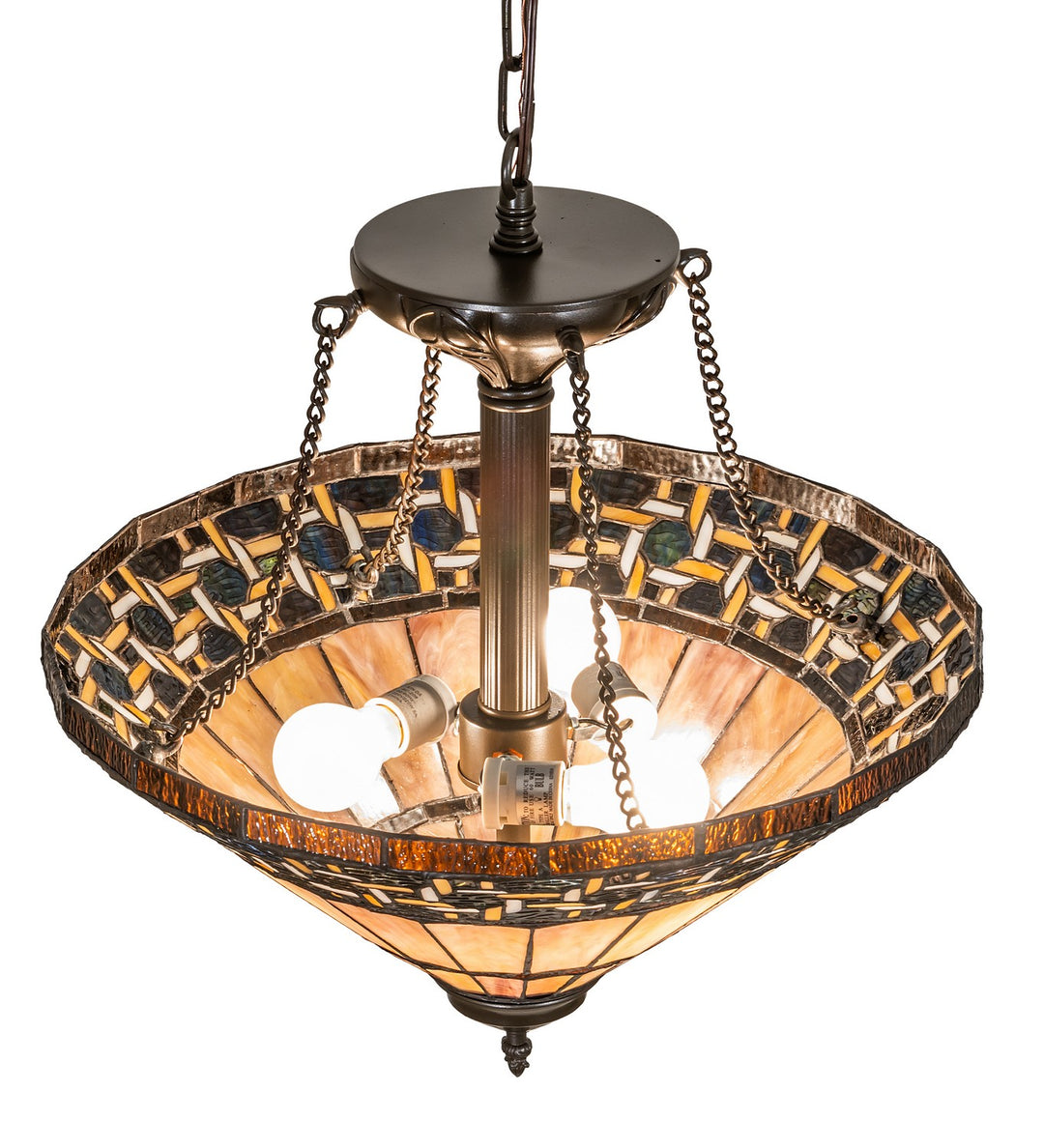 Meyda Tiffany Ilona 199070 Pendant Light - Mahogany Bronze