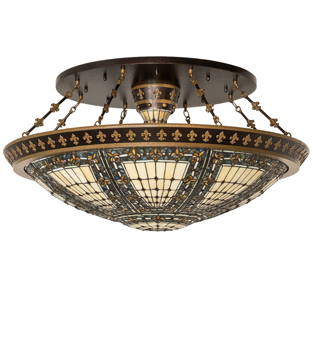 Meyda Tiffany Fleur-De-Lis 259026 Ceiling Light