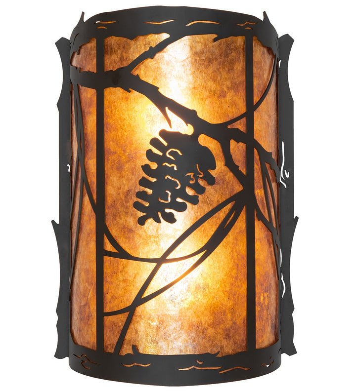 Meyda Tiffany Whispering Pines 261020 Wall Light - Oil Rubbed Bronze