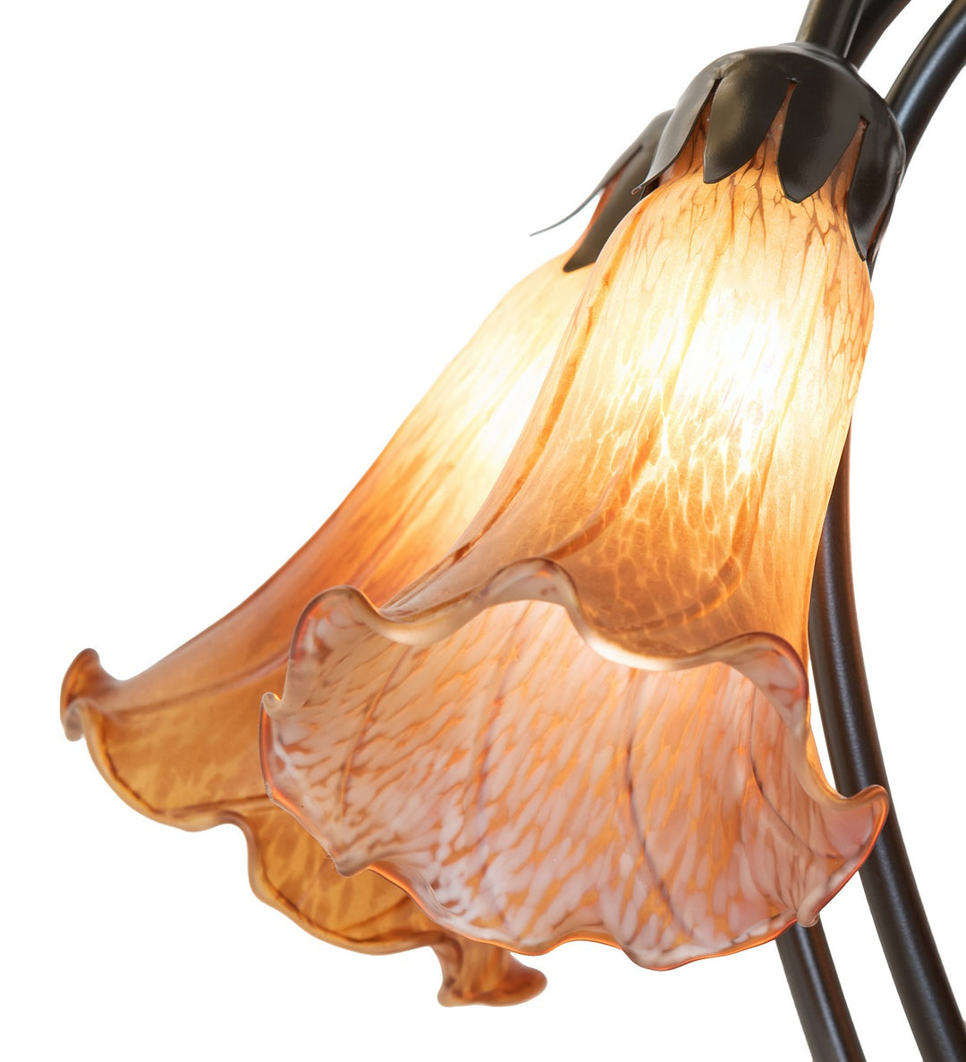 Meyda Tiffany Lighting 262218 Amber Five Light Table Lamp Lamp Bronze / Dark