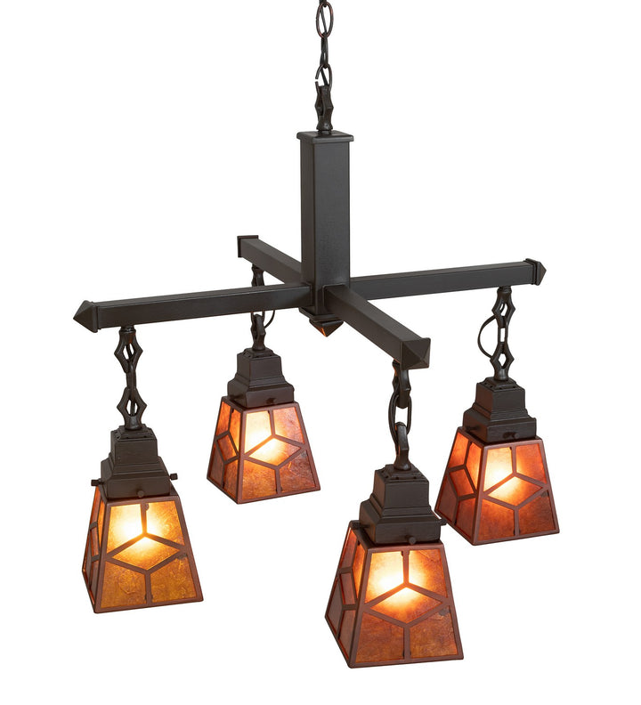 Meyda Tiffany Bungalow 28277 Chandelier Light - Mahogany Bronze