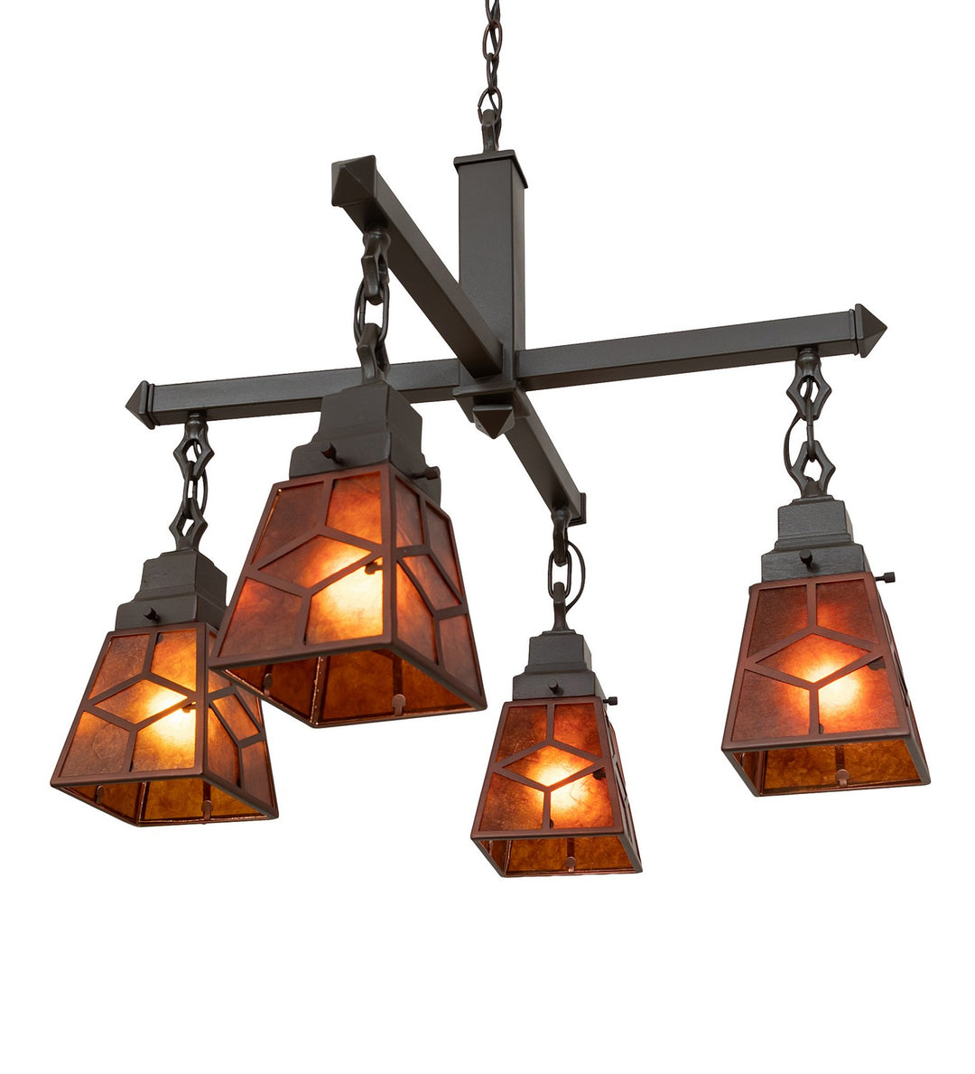 Meyda Tiffany Bungalow 28277 Chandelier Light - Mahogany Bronze
