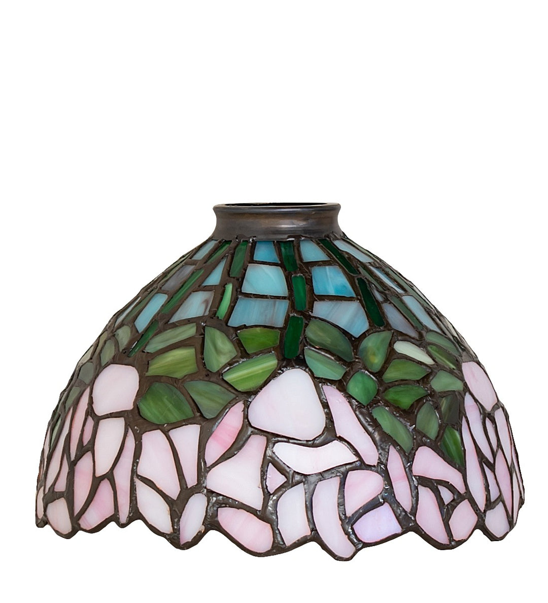 Meyda Tiffany Lighting 98840 Tiffany Cabbage Rose Shade Lamp Shade Bronze / Dark