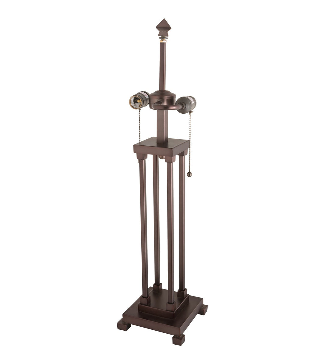 Meyda Tiffany Lighting 264614 Split Mission Two Light Table Lamp Lamp Bronze / Dark