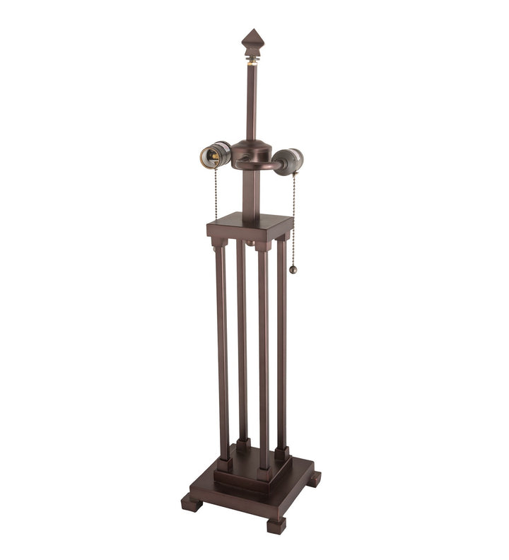 Meyda Tiffany Lighting 264614 Split Mission Two Light Table Lamp Lamp Bronze / Dark