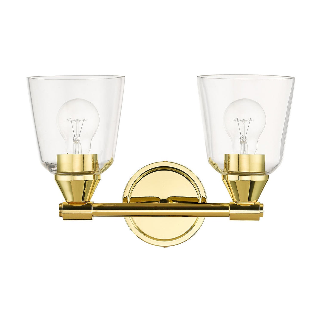 Livex Catania 16782-02 Bath Vanity Light 14 in. wide - Polished Brass