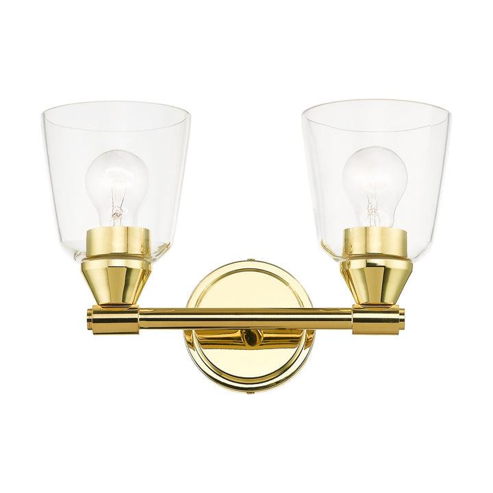 Livex Catania 16782-02 Bath Vanity Light 14 in. wide - Polished Brass