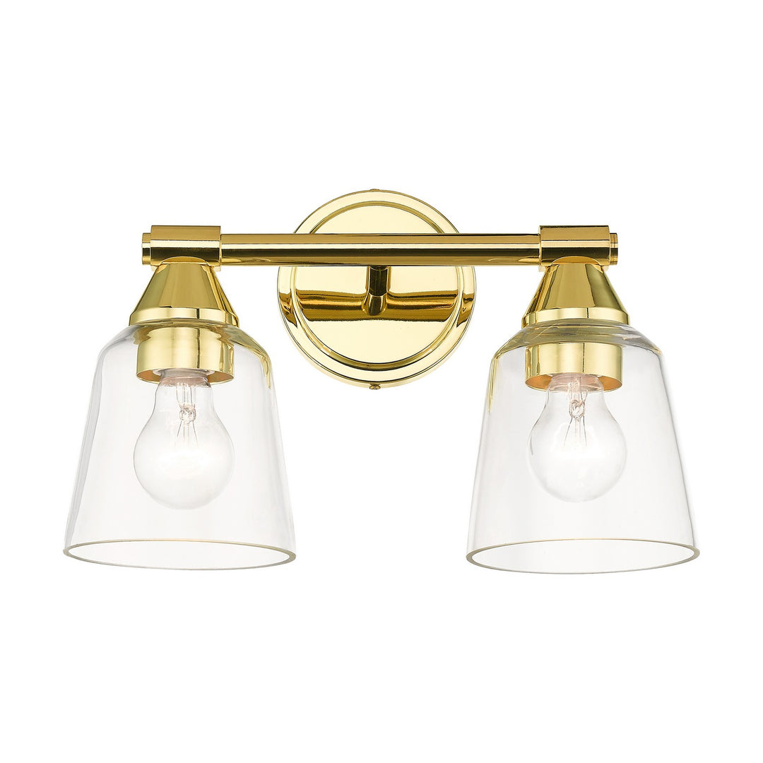 Livex Catania 16782-02 Bath Vanity Light 14 in. wide - Polished Brass