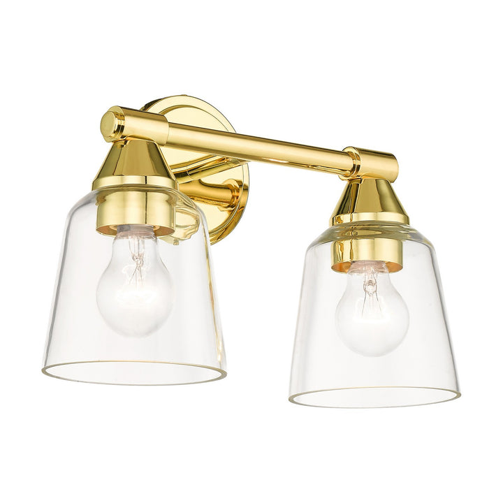 Livex Catania 16782-02 Bath Vanity Light 14 in. wide - Polished Brass