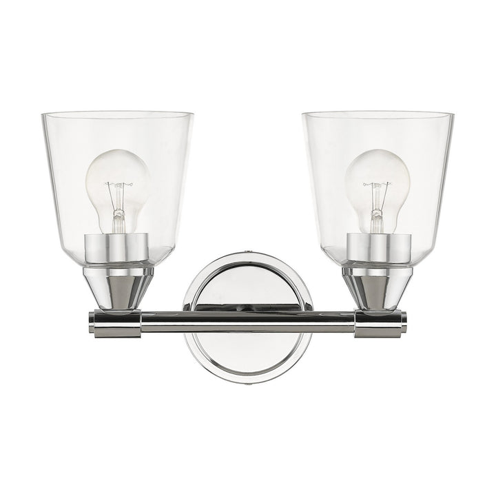 Livex Catania 16782-05 Bath Vanity Light 14 in. wide - Polished Chrome