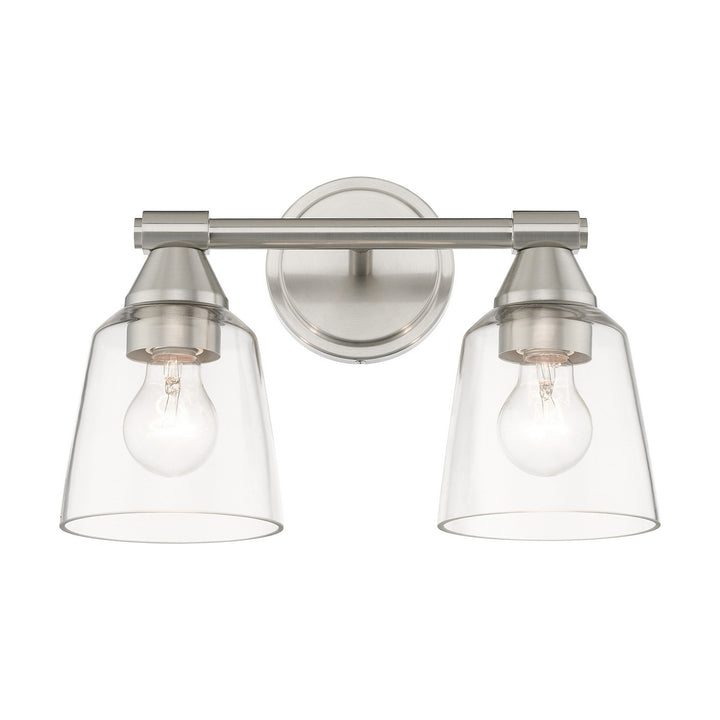 Livex Catania 16782-91 Bath Vanity Light 14 in. wide - Brushed Nickel