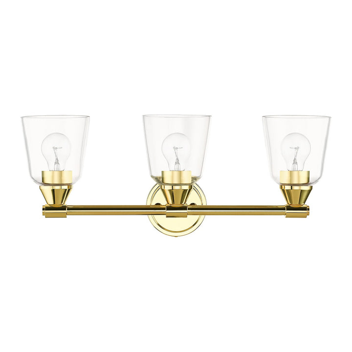 Livex Catania 16783-02 Bath Vanity Light 23 in. wide - Polished Brass