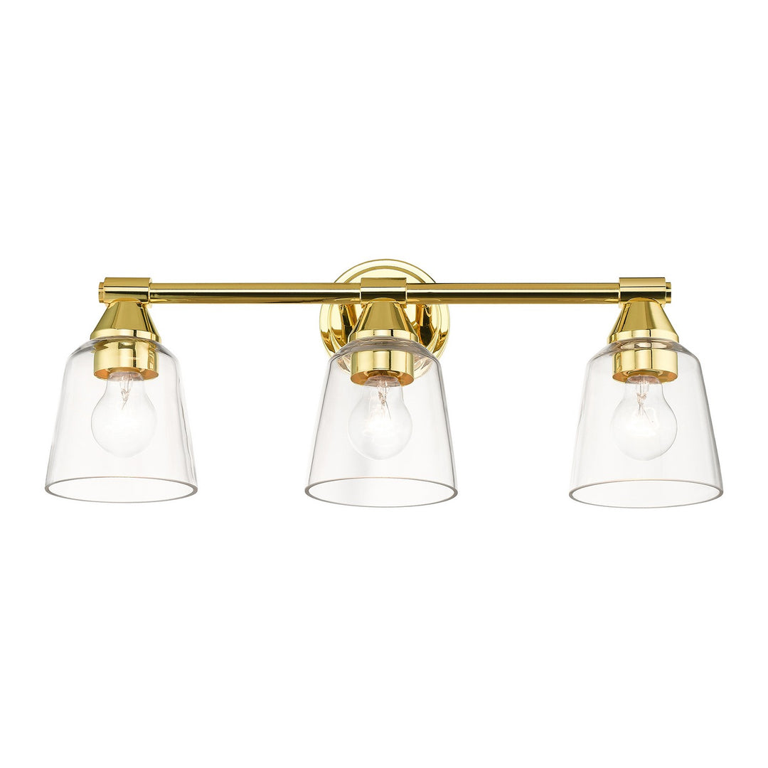 Livex Catania 16783-02 Bath Vanity Light 23 in. wide - Polished Brass