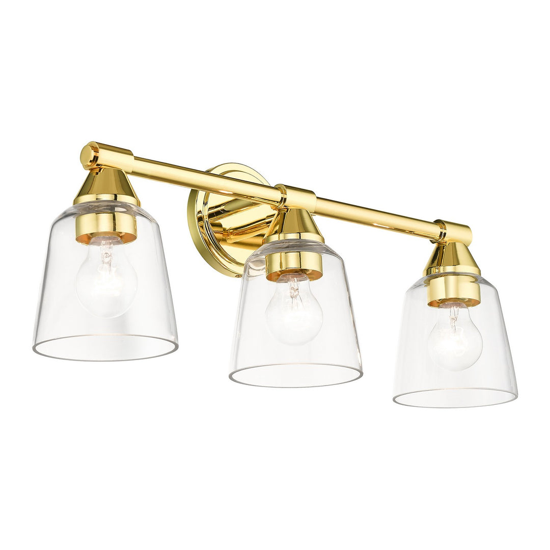 Livex Catania 16783-02 Bath Vanity Light 23 in. wide - Polished Brass