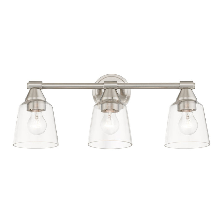 Livex Catania 16783-91 Bath Vanity Light 23 in. wide - Brushed Nickel