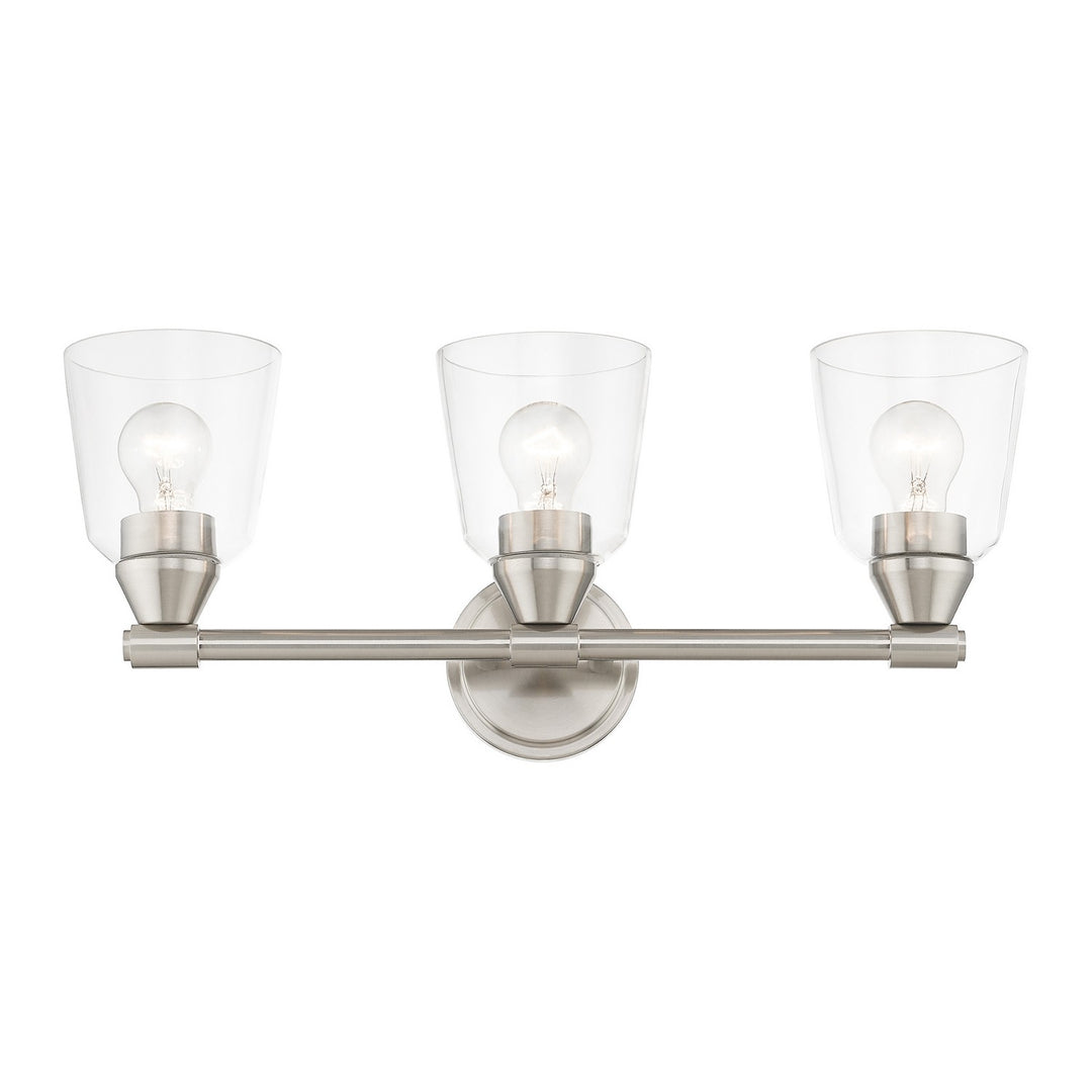 Livex Catania 16783-91 Bath Vanity Light 23 in. wide - Brushed Nickel