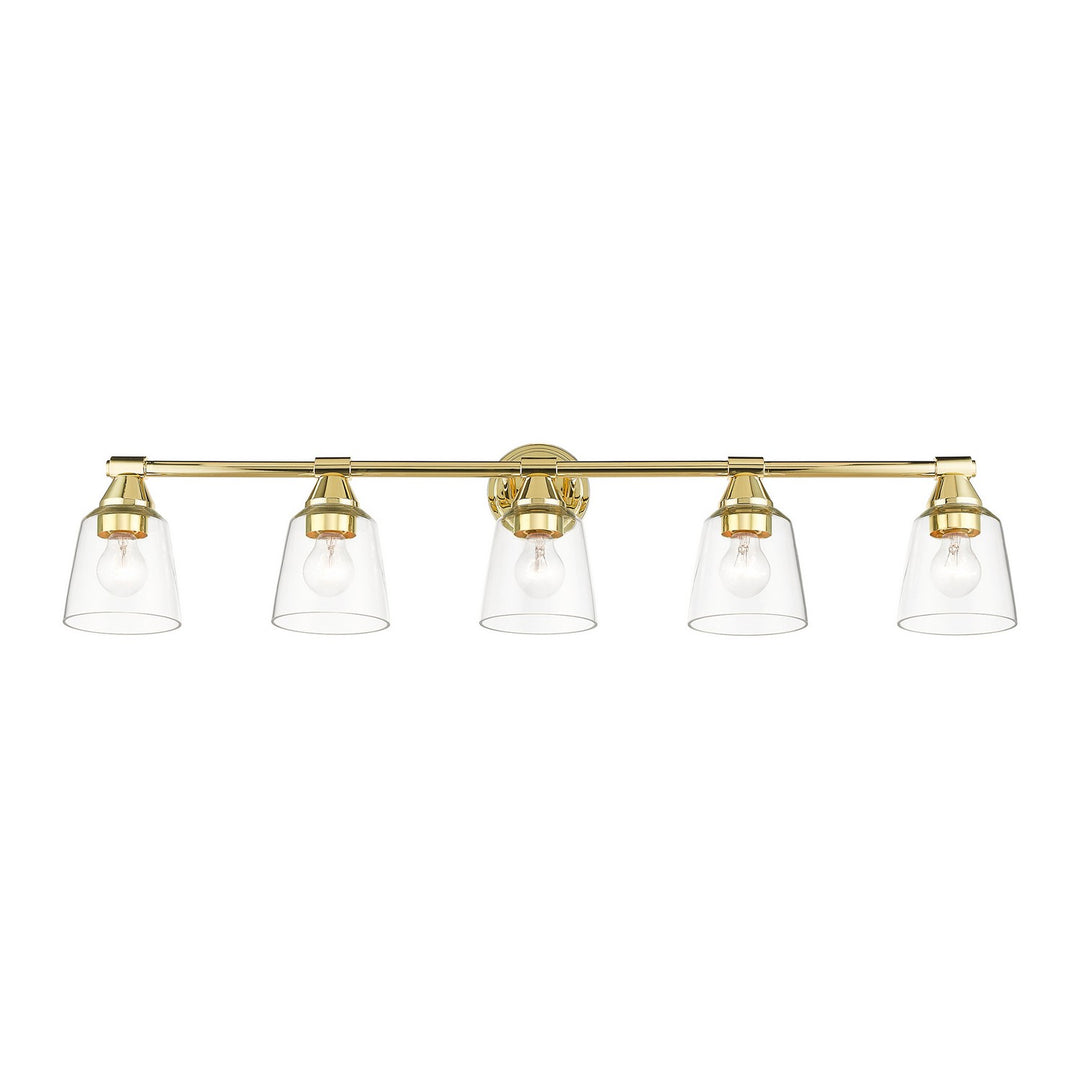 Livex Catania 16785-02 Bath Vanity Light 42 in. wide - Polished Brass