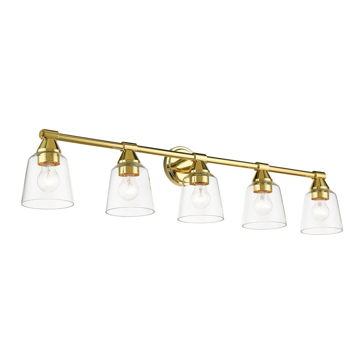 Livex Catania 16785-02 Bath Vanity Light 42 in. wide - Polished Brass