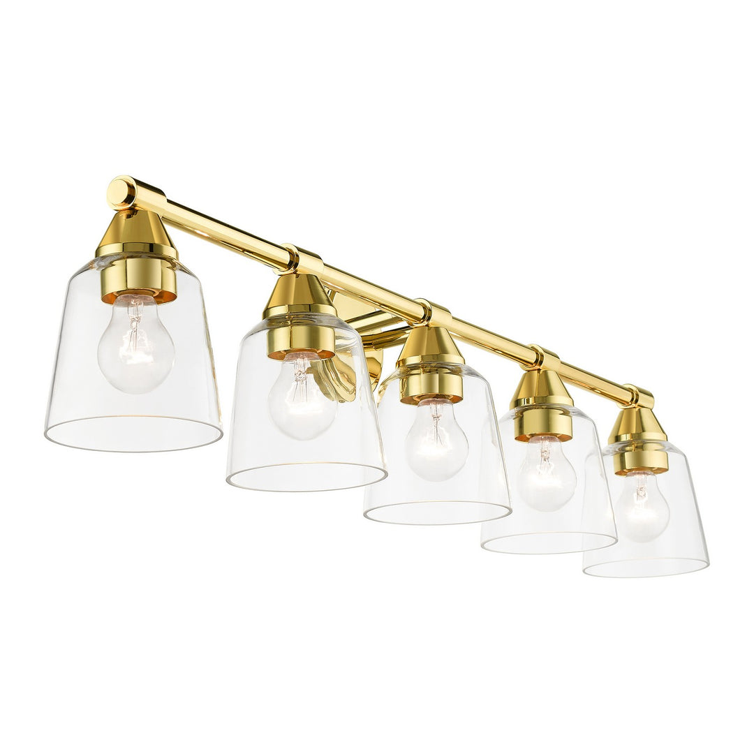 Livex Catania 16785-02 Bath Vanity Light 42 in. wide - Polished Brass