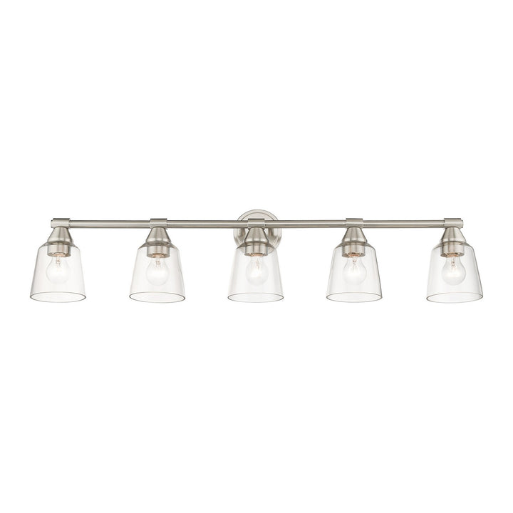 Livex Catania 16785-91 Bath Vanity Light 42 in. wide - Brushed Nickel