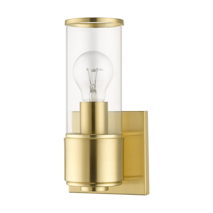 Livex Quincy 17141-12 Wall Sconce Light - Satin Brass