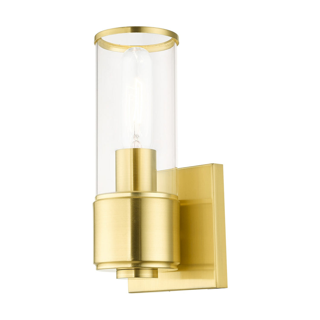 Livex Quincy 17141-12 Wall Sconce Light - Satin Brass