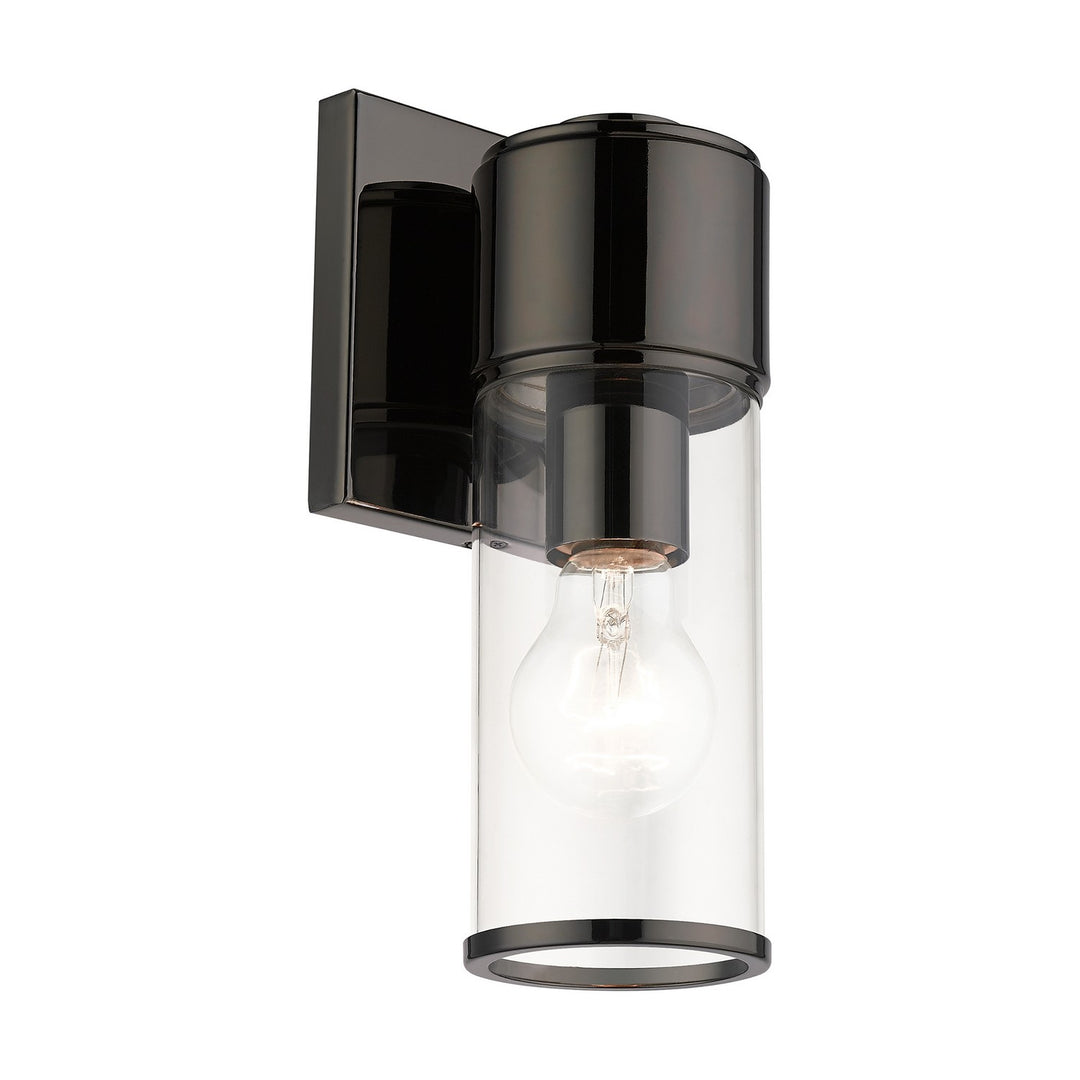 Livex Quincy 17141-46 Wall Sconce Light - Black Chrome