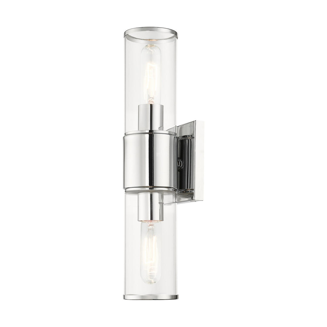 Livex Quincy 17142-05 Wall Sconce Light - Polished Chrome