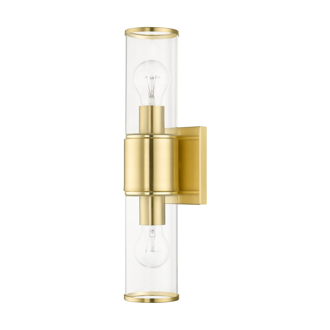 Livex Quincy 17142-12 Wall Sconce Light - Satin Brass