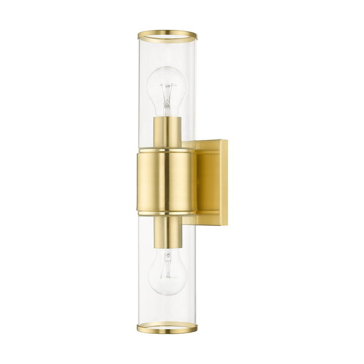 Livex Quincy 17142-12 Wall Sconce Light - Satin Brass