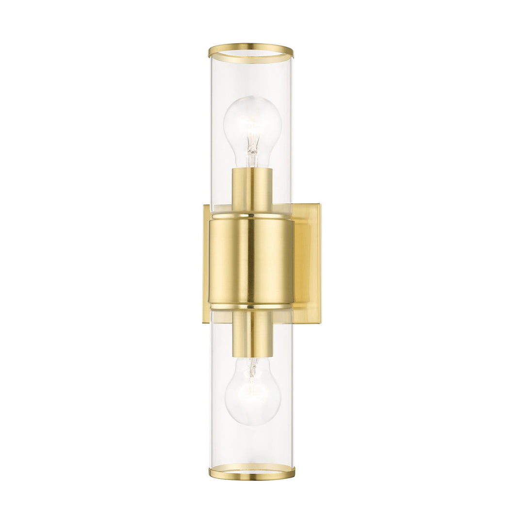 Livex Quincy 17142-12 Wall Sconce Light - Satin Brass