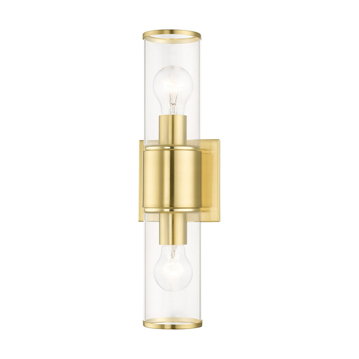 Livex Quincy 17142-12 Wall Sconce Light - Satin Brass