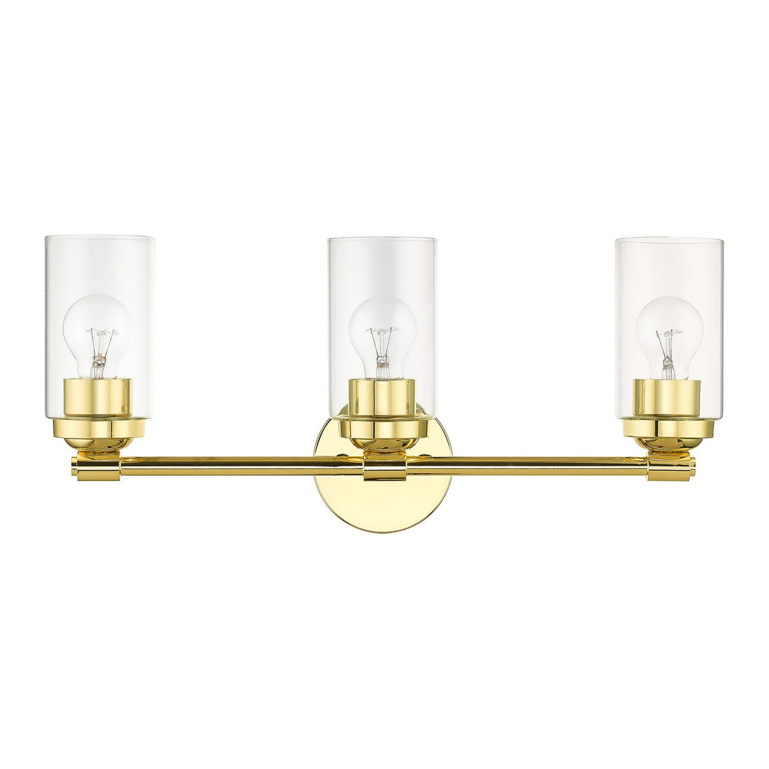 Livex Whittier 18083-02 Bath Vanity Light 22 in. wide - Polished Brass