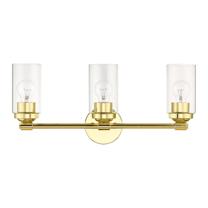 Livex Whittier 18083-02 Bath Vanity Light 22 in. wide - Polished Brass