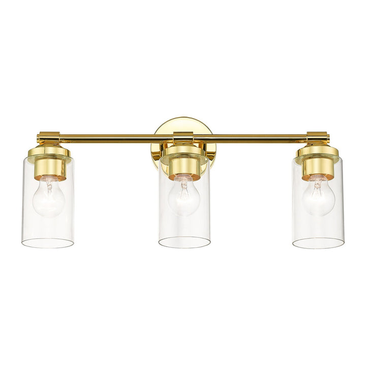 Livex Whittier 18083-02 Bath Vanity Light 22 in. wide - Polished Brass