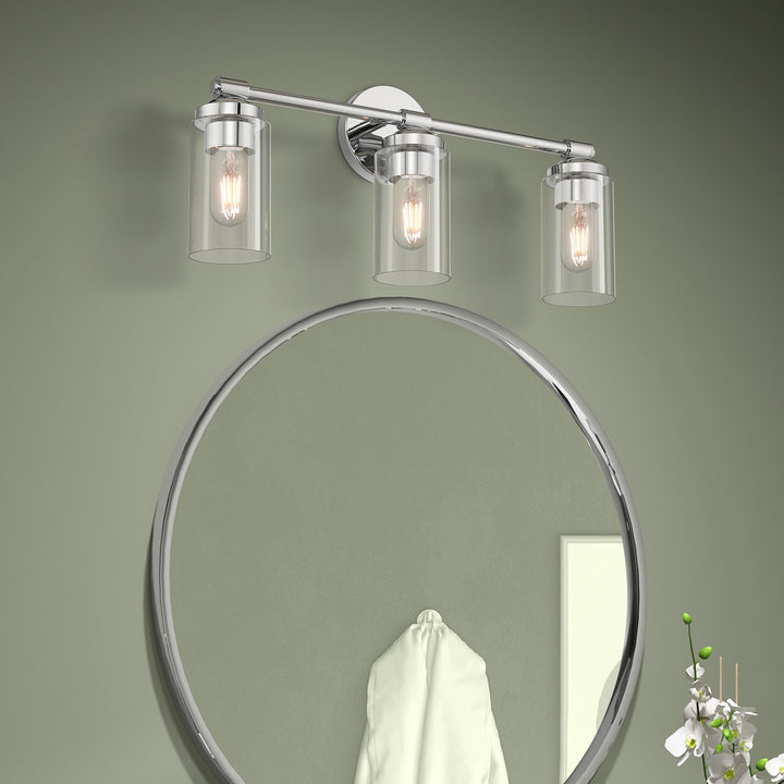 Livex Whittier 18083-05 Bath Vanity Light 22 in. wide - Polished Chrome