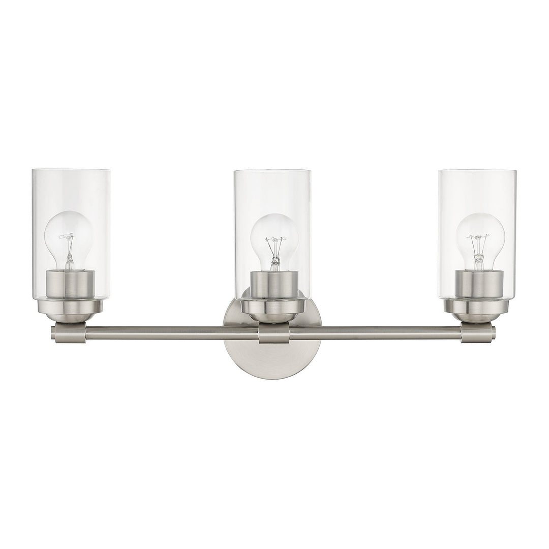 Livex Whittier 18083-91 Bath Vanity Light 22 in. wide - Brushed Nickel