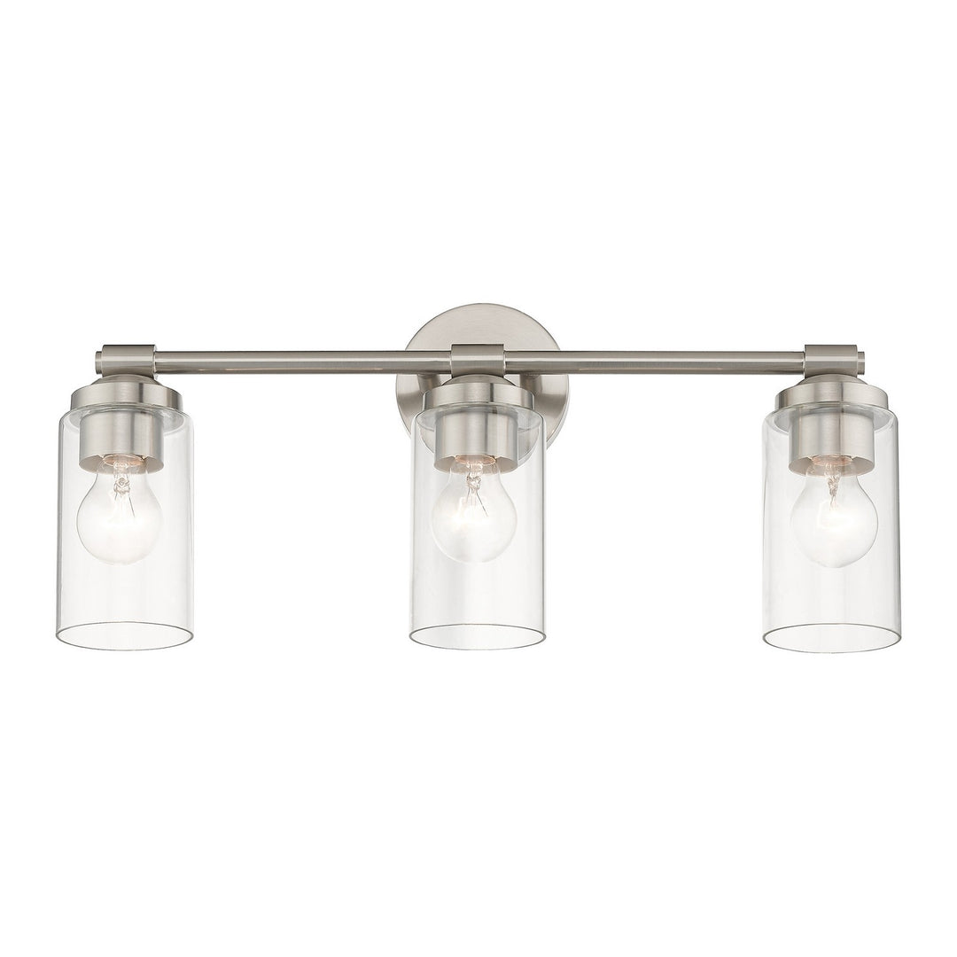 Livex Whittier 18083-91 Bath Vanity Light 22 in. wide - Brushed Nickel