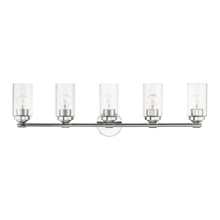 Livex Whittier 18085-05 Bath Vanity Light 35 in. wide - Polished Chrome