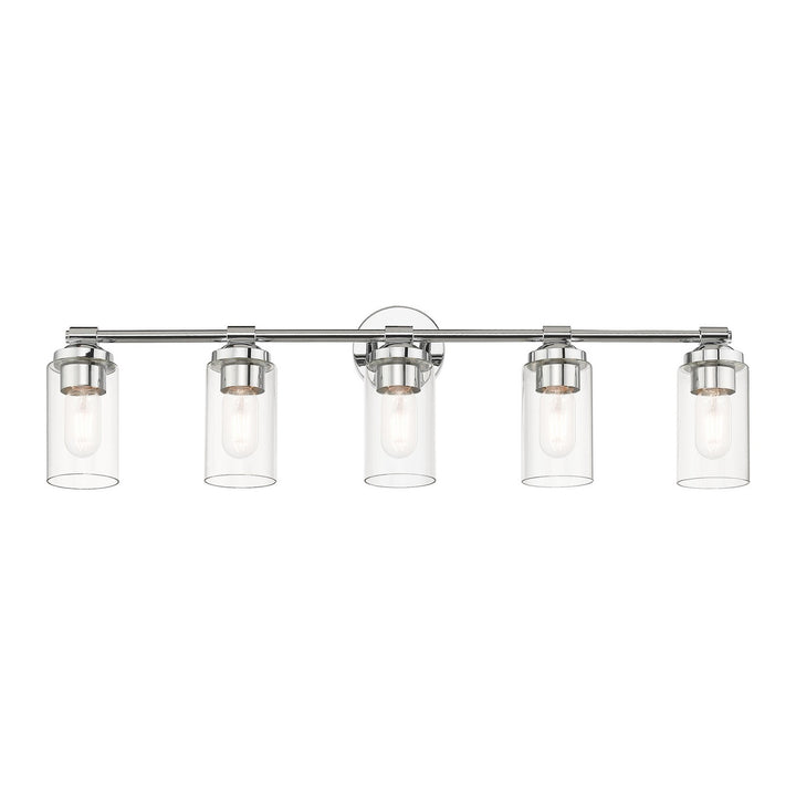 Livex Whittier 18085-05 Bath Vanity Light 35 in. wide - Polished Chrome