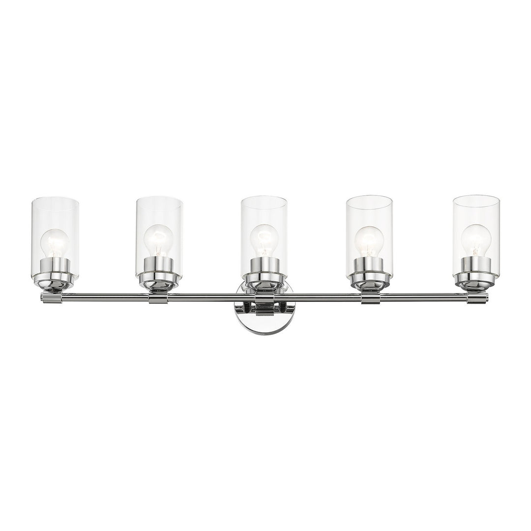 Livex Whittier 18085-05 Bath Vanity Light 35 in. wide - Polished Chrome