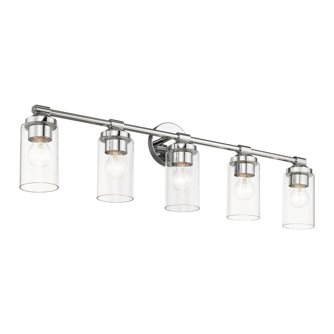 Livex Whittier 18085-05 Bath Vanity Light 35 in. wide - Polished Chrome