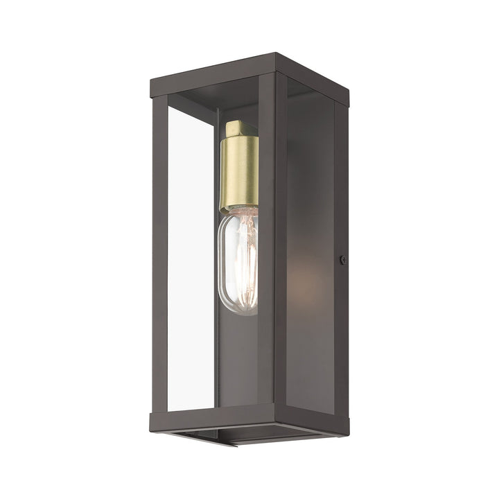 Livex Lighting 28032-07  Gaffney Outdoor Bronze With Antique Gold