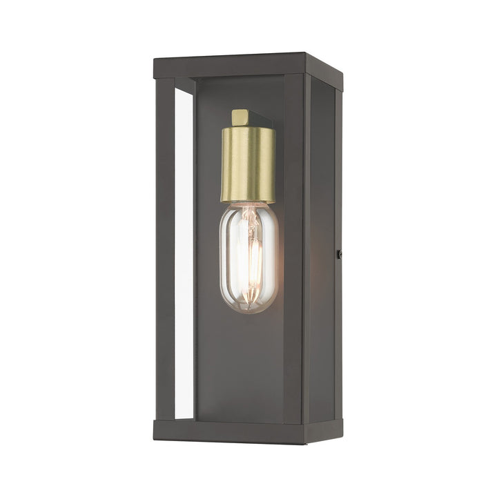 Livex Lighting 28032-07  Gaffney Outdoor Bronze With Antique Gold